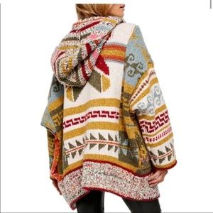 Free people canyon vibe hooded cardigan with pockets XS/S